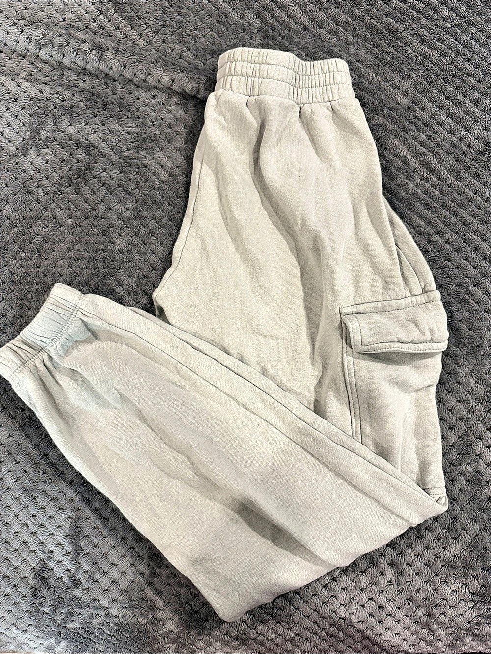 H&M Cargo-Style Sweatpant Joggers Gray